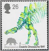 stegosaurus postage stamp Great Britain