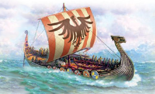 title of the Viking Ship paper model