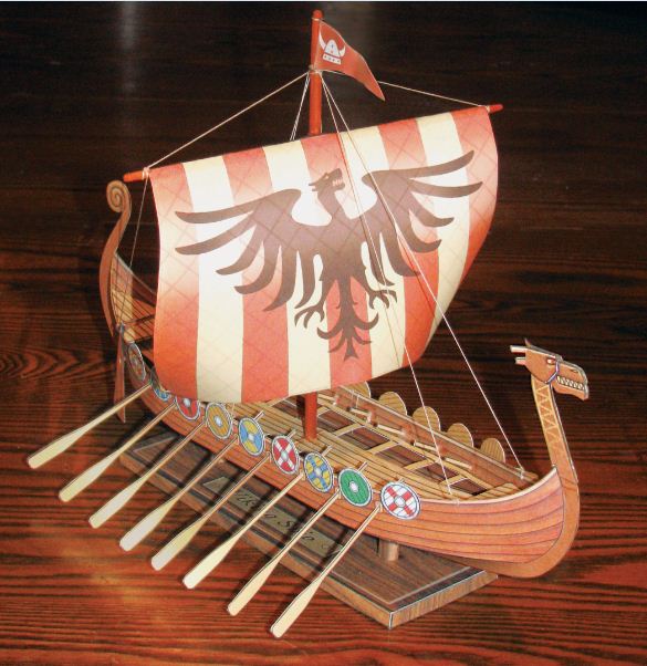 beta build for the Viking Ship paper model