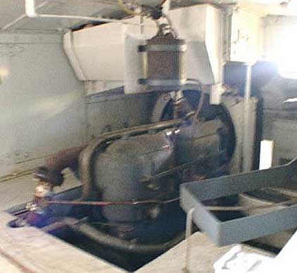 Schneider tank's engine room